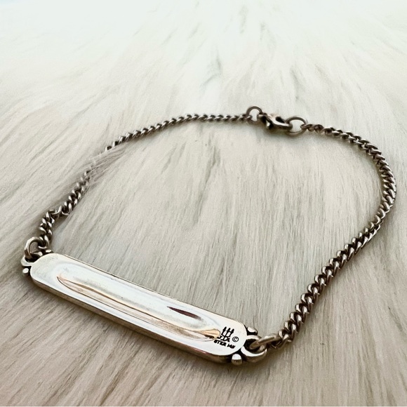 NEW James Avery 14k GOLD flowers I.D. identification plate bracelet - Picture 6 of 11